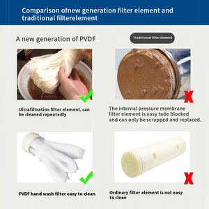3000-8000l 0.01 दर्पण पूरी तरह से स्वचालित बैकवॉश स्टेनलेस स्टील पूरे घर अल्ट्राफिल्ट्रेशन वाटर प्यूरीफायर वाटर फिल्टर सिस्टम - Product Image 3