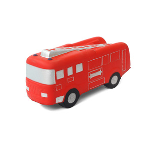 Balle anti-stress camion de pompiers avec logo personnalisé, jouet en mousse souple à presser, anti-stress, soulagement de l'anxiété, cadeau de sauvetage d'urgence pour pompier - Product Image 2