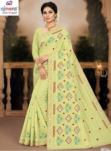 Sari de Algodón Estampado Ajmera Fashion, Atuendo Tradicional Elegante y Suave, Ropa Étnica con Estilo, Secado Rápido, para Todas las Temporadas, para Mujer - Product Image 4