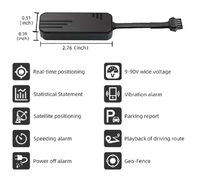 Dispositivo DE SEGUIMIENTO DE rastreador de coche Whitelabel GPS J14 apaga el logotipo del motor del vehículo personalizable con software gratuito de un año