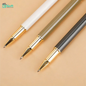 Ensemble de stylos gel style Morandi & corps en métal inoxydable & logo gravé au laser personnalisé & stylo cadeau pour affaires et publicité pour les signatures - Product Image 5