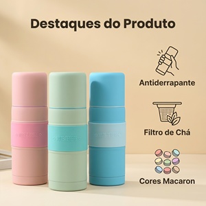 Botellas de Agua Multiusos de 500ml/750ml/1000ml para Yerba Mate, Aisladas al Vacío, de Boca Ancha y Aislamiento Duradero - Product Image 1
