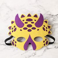 Dinosaur Felt Masks for Kids Party Masks Birthday Masquerade Supplies Decorations Halloween Masks
