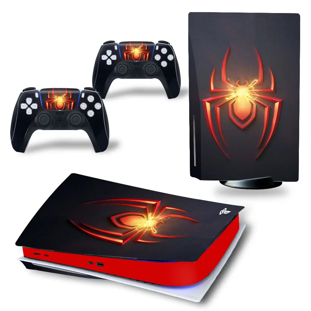 Schijf Digitale Editie Voor Ps5 Custom Gta Spider Pvc Skin Stickers Voor Play Station 5 Faceplate Decoratie Sticker Vinyl Skins