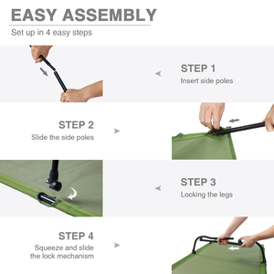 Lettino da Campeggio Pieghevole Compatto Ultra-Leggero Nuovo Lettino Reclinabile Lungo per Viaggi all'Aperto Camera da Letto Ufficio Riposo e Uso in Cucina - Product Image 5