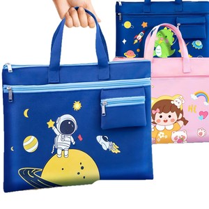 Sac à dos pour enfants avec fermeture éclair, motif astronaute, dessin animé mignon, pour l'école primaire, rangement des devoirs, sac à maquillage - Product Image 1