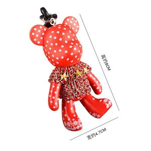 Most Sell Products Crystal Rhinestone Bear Keychain Cartoon Keychain Charms - Product Image 6