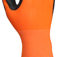 Guantes de Trabajo MaxiTough 13G con Recubrimiento de Espuma de Látex y Filamento de Poliéster, Guantes de Seguridad Transpirables con Palma Reforzada para Construcción y Jardinería