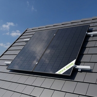 Panneau solaire de type N de haute qualité 580W en silicium monocristallin à demi-cellule, panneau solaire à double vitrage à haute efficacité