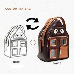 Borsa a Tracolla/Zaino Gotico Personalizzato per Halloween, Stile Casa Stregata, in Pelle Vegana di Lusso, Materiale Personalizzabile - Product Image 3