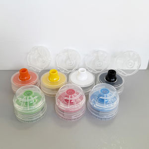 28/410 컬러풀 투명 스포츠 플립 탑 캡 실리콘 밸브 스포츠 캡 플립탑 캡 - Product Image 2