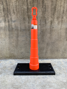 Nhiệm Vụ Nặng Nề Cao Su Cơ Sở Giao Thông Delineator Bài Di Động HDPE Làn Đường Tách Bão Bảo Vệ An Toàn Cảnh Báo Giao Thông Thiết Bị - Product Image 2