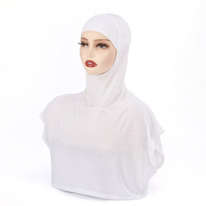 Women Sleeveless High Neck Cotton Inner Hoodie Warm Neck <b>Wrap</b> Casual Modest Wear - Product Image 2