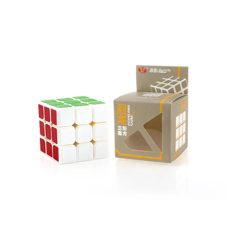 Yongjun kualitas tinggi harga pabrik Guanlong 3x3 kubus kecepatan Puzzle mainan anak-anak kubus edukasi kubus ajaib