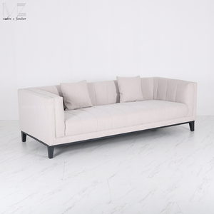 Europese stijl luxe kantoor teddy stof hoekbank meubels luxe moderne witte woonkamer sectionele bankset voor thuis - Product Image 6