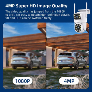 Caméra de sécurité sans fil à double objectif 6MP pour usage domestique intérieur, PTZ WiFi, capteur CMOS, détection de mouvement, stockage <span class=keywords><strong>cloud</strong></span> 1 an, OEM - Product Image 5