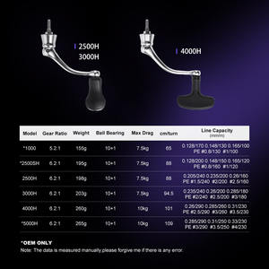 NOEBY 3000/4000 Inshore Spinhengels Anti-corrosie Molen Max <span class=keywords><strong>Drag</strong></span> 10kg voor Zoet- en Zoutwater - Product Image 2
