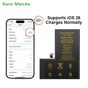 Kara Manda แบตเตอรี่วินิจฉัย OEM ใหม่ใช้ได้กับการชาร์จระบบล่าสุดตามปกติสำหรับ <span class=keywords><strong>iPhone</strong></span> <span class=keywords><strong>6</strong></span>ถึง15 PRO MAX แบตเตอรี่ <span class=keywords><strong>iPhone</strong></span> - Product Image 2