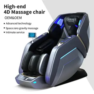 New Design Massage Chair Full Body Airbag Music AI Voice Control Rocking Gaming Foot Massage Chair Body Scan