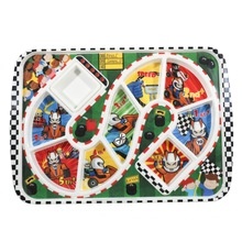 Set di piatti personalizzati per bambini dedicati alla melamina per bambini di alto valore per immaginazione <span class=keywords><strong>dei</strong></span> cartoni animati Plateware per il gioco del bambino - Product Image 2