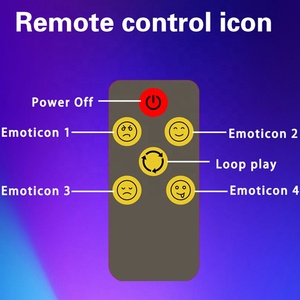 Letrero LED Inalámbrico para Coche con Emoticonos de Feliz, Sonriente, Encantador, <span class=keywords><strong>Enojado</strong></span> <span class=keywords><strong>y</strong></span> <span class=keywords><strong>Triste</strong></span>, Pantalla LED Montada en el Coche - Product Image 4