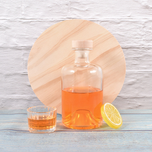 Bouteille en verre nordique 375ml liège en bois bonne qualité sérigraphie pour rhum Gin Vodka <span class=keywords><strong>whisky</strong></span> bouteille fabriquée - Product Image 6