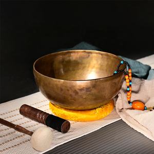 أطباق تبتية مصنوعة يدويًا, عالية الجودة ، من النحاس الأصفر ، للمشي في الحياة ، للتعافي مع البرودة ، تبتية ، تبتية ، تبتية ، تبتية - Product Image 3