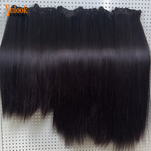 Оптовые поставщики необработанных индийских волос, натуральные волосы с сохраненной кутикулой для наращивания, двойной слой, недорогие человеческие волосы для наращивания - Product Image 1