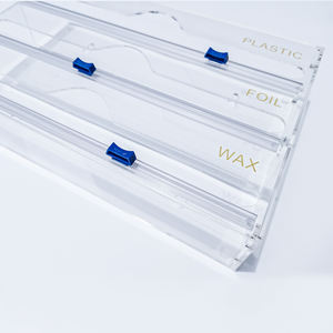 Dispenser <span class=keywords><strong>2</strong></span> in 1 <span class=keywords><strong>3</strong></span> in 1 Wrap Dispenser per carta cerata Dispenser per fogli di alluminio con taglierina per cassetti Dispenser per involucro acrilico - Product Image 5