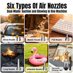 Ventilador Turbo Portátil Eléctrico Recargable con Motor sin Escobillas Profesional, Aspiradora de Coche Inalámbrica, Soplador de Aire con Presión de Viento de 140g para Teclado - Product Image 6