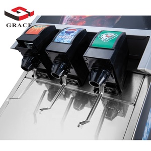 Thương Mại Hoàn toàn Tự Động Ba-Đầu Thép Không Gỉ Dispenser Có Ga Nước Giải Khát Xi-rô Trộn Máy Cho Thức Ăn Nhanh Burger - Product Image 5