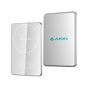 Factory Direct Promotional Aluminum Alloy 5000Mah Ultra-Thin 7mm Magnetic Wireless Power Bank Fast Charging for All Phones
