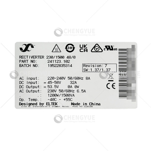 Module onduleur Eltek <span class=keywords><strong>Rectiverter</strong></span> 53.5V 230/1500 48/0 241123.102 Alimentation redresseur télécom 94% Efficacité 50/60Hz 2000VA - Product Image 5