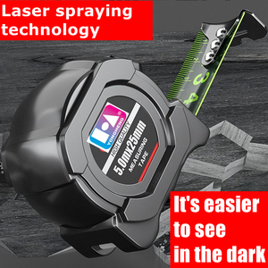 Cinta Métrica Fluorescente Autoblocante Negra y Dorada, Modelo Explosión en Línea, 5m/7.5m, Cinta Métrica Fluorescente Verde Más Clara <span class=keywords><strong>para</strong></span> la Noche - Product Image 5