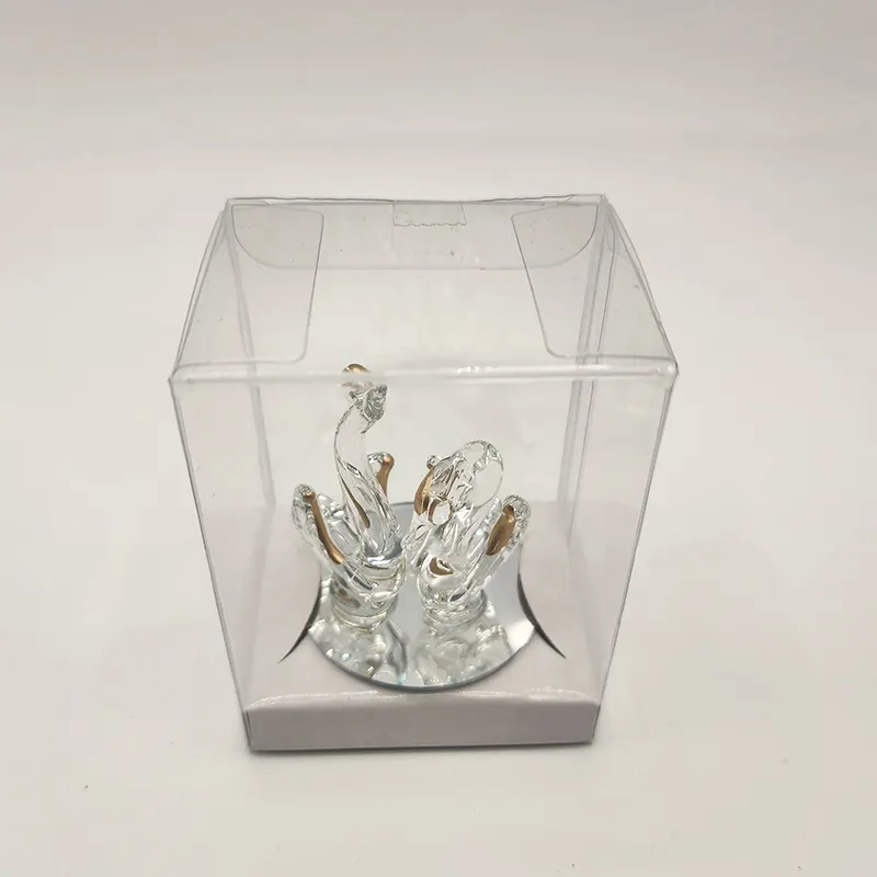 Personalisierte Souvenir-Geschenke Dekoration Kristall-Tier-Schwan für Hochzeit Gunsten Souvenir