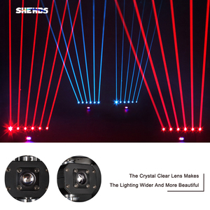Projecteur laser RGB SHEHDS 3000mW DMX512 ILDA avec contrôle d'animation, tête mobile, laser DJ pour discothèque, mariage, scène - Product Image 4