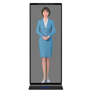 Pantalla transparente Quiosco de tótem humano digital Robot autónomo para evento de exposición de ascensor <span class=keywords><strong>Avatar</strong></span> interactivo alimentado por IA - Product Image 5