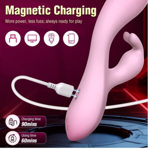 Vibratore a Doppia Testa Adesivo a Doppio Strato per Donne, Massaggiatore <span class=keywords><strong>e</strong></span> Stimolatore, Giocattolo per Adulti per Orgasmo del Punto G - Product Image 6