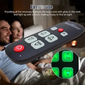 A-TV10 <strong>TV</strong> <strong>Remote</strong> for Seniors Universal Controller Simple Waterproof <strong>Remote</strong> Control With LED Light for All <strong>TV</strong> Models - Product Image 3