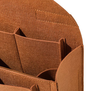 Bolsa <span class=keywords><strong>de</strong></span> Cosméticos <span class=keywords><strong>de</strong></span> Fieltro <span class=keywords><strong>de</strong></span> Gran Capacidad para Mujer, Bolsa <span class=keywords><strong>de</strong></span> Cosméticos <span class=keywords><strong>de</strong></span> Fieltro Multifuncional con Inserto Extraíble y Organizador con Cierre - Product Image 5