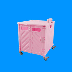 カスタムプラスチック製屋外折りたたみ収納ワゴン販売中 大型プラスチック製折りたたみ収納カート キャンプ用 - Product Image 6