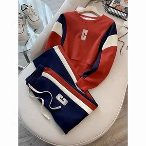 <span class=keywords><strong>Felpa</strong></span> alla moda spessa <span class=keywords><strong>tuta</strong></span> sportiva da donna autunno <span class=keywords><strong>e</strong></span> inverno elegante Set a gamba larga da donna - Product Image 1