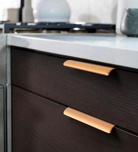 Wholesale Minimalist Kitchen Bar Furniture Hidden Profile <strong>Finger</strong> Edge Drawer Lip Pulls Cabinet Hardware <strong>Door</strong> Handles - Product Image 3