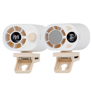 Mini <span class=keywords><strong>ventilateur</strong></span> portable haute vitesse <span class=keywords><strong>à</strong></span> clip, 199 vitesses, régulation progressive, rotation <span class=keywords><strong>à</strong></span> 360°, rechargeable, sans pales, pour voiture, sur batterie - Product Image 1