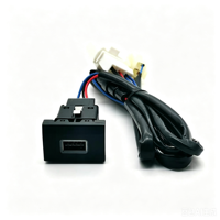 Adaptateur de charge rapide USB-C SN Auto, prise de charge d'origine, pièce de mise à niveau intérieure pour Volkswagen Polo 2011 à 2013