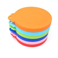 Couvre-boîte multifonction 3 en 1 en silicone extensible anti-déversement pour aliments pour animaux de compagnie, taille standard, qualité alimentaire