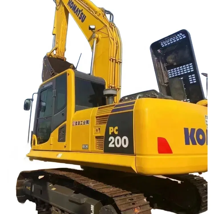 Em estoque Usado Komatsu PC200-8 Escavadeira Bom desempenho Em segunda mão Japão Máquina PC200-8 Digger para Venda