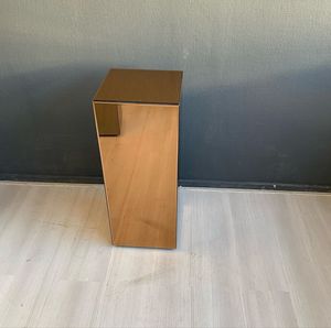 <span class=keywords><strong>Colonne</strong></span> miroir en argent massif, support carré de fleurs de mariage, sur socle, pour décorations de mariage, décor de fête - Product Image 4