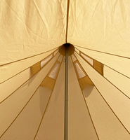 Tente de camping yourte mongole, style ethnique traditionnel, grande tente, résistante au vent et à la pluie, tente de camping sur les prairies