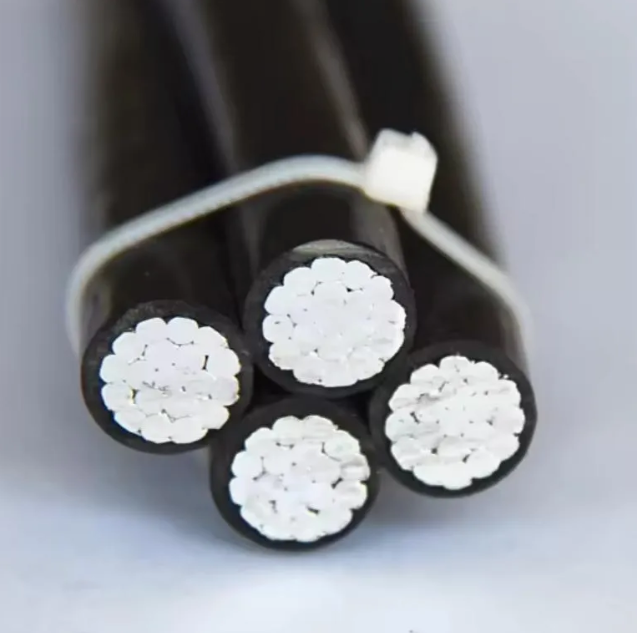 Factory Price Duplex Triplex Quadruplex Overhead Aluminium Conductor XLPE Insulated Aerial Bundled Service Drop Wire ABC Cable